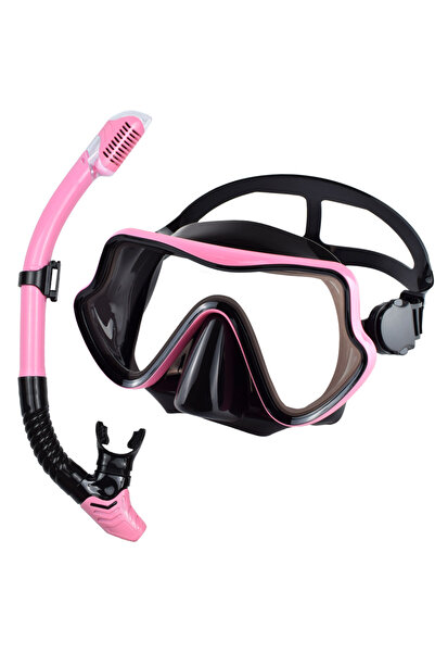Choice مجموعة قناع الغوص الاحترافي BlackPink Scuba Diving Mask Snorkel للبالغ...