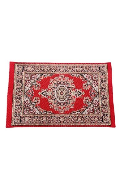 Choice ديكورات منزلية صغيرة على الطراز التركي بمقياس 1:12 باللون الأحمر وأغطي...