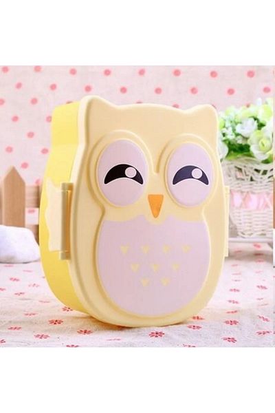 Choice Yellow Portable Plastic Children Students Lunch Box  Bento Box Food Container Carton  Dinnerware Cut