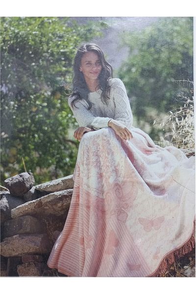 Özdilek Κουβέρτα Eliz Powder Cotton Thin Διπλή με κρόσσια 180x220 CM