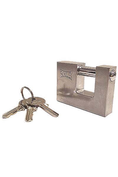 Kale Kilit Castle Horizontal Solid Brass Padlock (Satin) 70mm