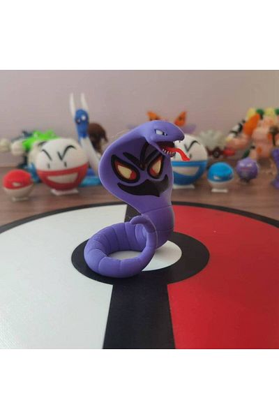 BANDAI no box Arbok Cartoon Pokemon Anime Figures Arbok Ekans Proportion World 1:20 Diy 3D Printing Kawaii