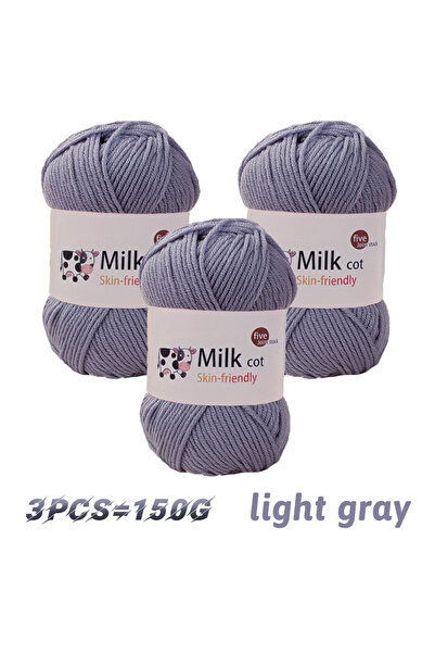 Choice 30 150 جرامًا من خيوط الحليب متوسطة الخشونة المصنوعة يدويًا، كرات غزل ...