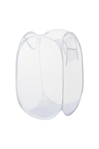 Choice سلة ملابس بيضاء متسخة ذات هيكل عظمي قابلة للطي وسهلة التخزين وقابلة لل...