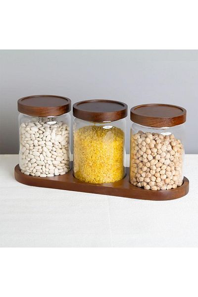 ÇIRPAN EV 3-Piece SPICE SET WITH ACASIA COVER