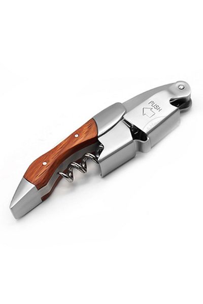 Choice A Leeseph Wine Opener, Double Hinged Manual Wine Key For Bartender, Server, Waiter, Stainless Steel.