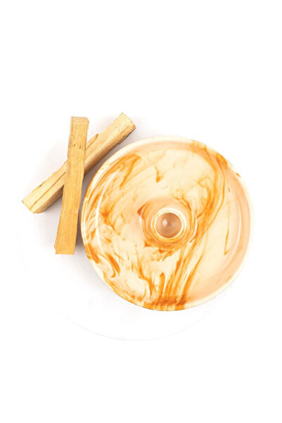 Lara Karma Ebruli Model Seramik Palo Santo Tütsülük (20 gr palo santo tütsü i...