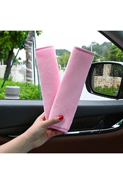 Choice غطاءان حزام الأمان من وبري الوردية، قطعتان، إكسسوارات سيارات، حشوة كتف...