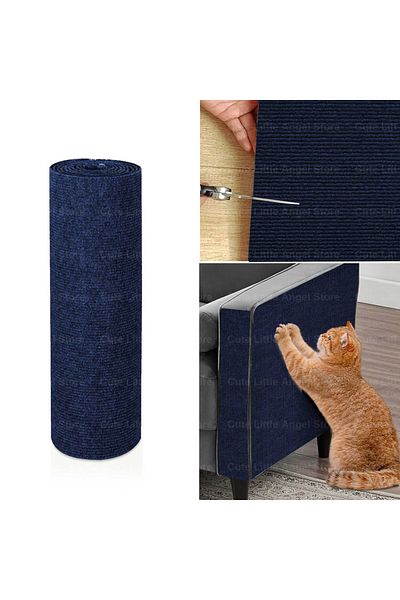 Choice 40x200CM Dark Blue Self-Adhesive Cat Scratch Mat Durable Sisal Furniture Protector DIY Customizable
