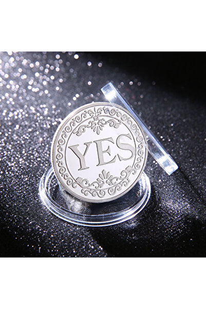 Choice Sliver Yes/No Coins Help Decide Collectible Toys Exciting Coin-plated ...