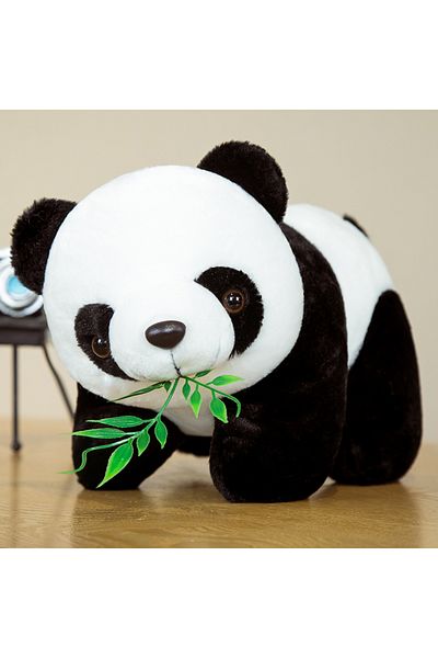 Choice 20cm with bamboo 20cm Cute Baby Bamboo Panda Bear Plush Stuffed Animal Doll Cartoon Kawaii Dolls Chr