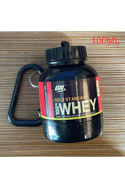 Choice ON 100ml 100/200ML Portable Mini Protein Powder Bottle with Keychain Health Funnel Medicine Box Cont