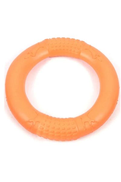 Choice 1pc Orange 1pc Orange Dog Toys Pet Flying Disk Training Ring Puller EVA Interactive Training Ring Pu