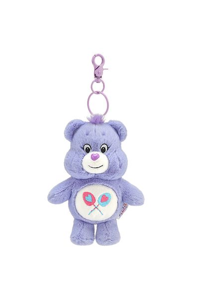 Choice Purple Sanrio Plush Kawaii Carebears Rainbown Bear Plush Anime Hobby Toy Keychain Bag Pendant with S