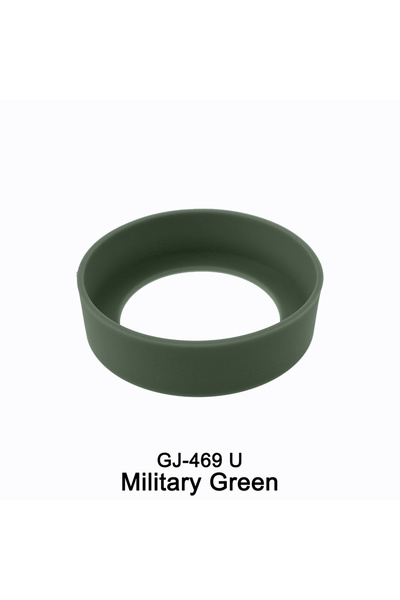 Choice حشوة سيليكون لكأس الماء مقاس 7 سم باللون الأخضر العسكري من U، غلاف عاز...
