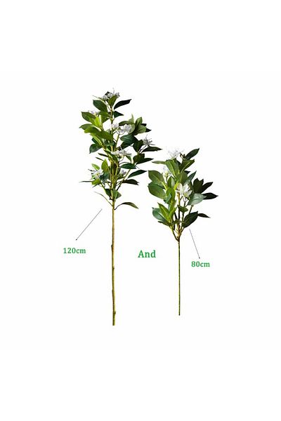 Choice 80cm and 120cm White 80/120cm Tropical Artificial Ficus Large Banyan Plants Plastic Fiddle Fig Tree