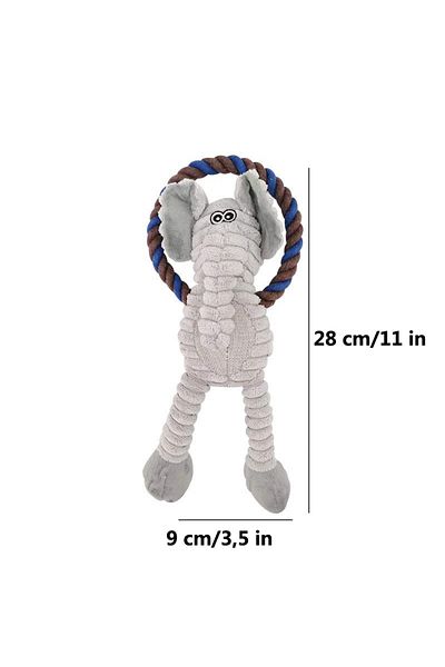 Choice Elephant Fun Dog Toy Monkey Shape Corduroy Chew Toy For Dogs Puppy Squeaker Squeaky Plush Dog Toy Pe
