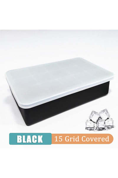 Choice1 15 حزامًا مع غطاء 4/6/8/15 شبكة صانع مكعبات الثلج المنزلية قالب ثلج ك...