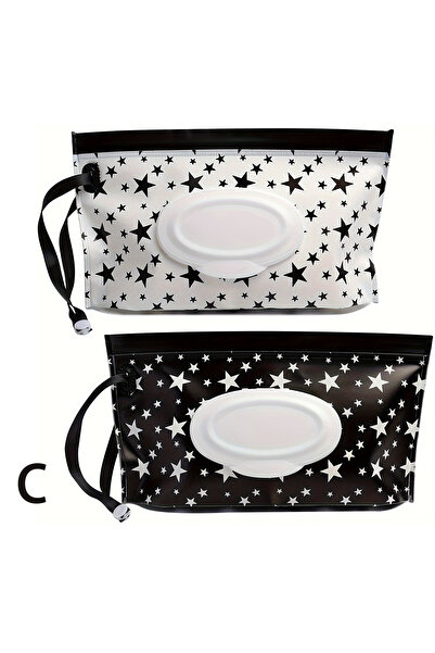 Choice C Baby Wipe Case, Travel Tissue Holder, Wet Wipes Storage Bag, Reusable Wet Wipe Pouch For Travel，M.