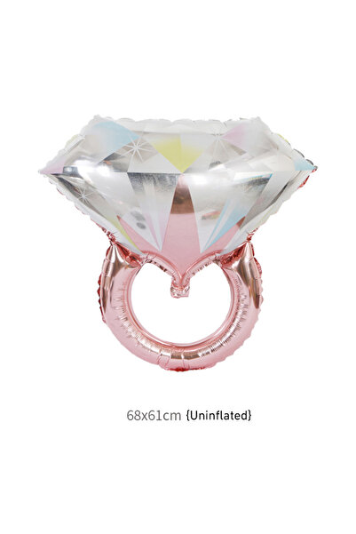 Choice كما هو موضح بالون على شكل حرف H ديكور زفاف DIY بالونات خاتم ألماس اعتراف صبي وفتاة اقتراح خطوبة