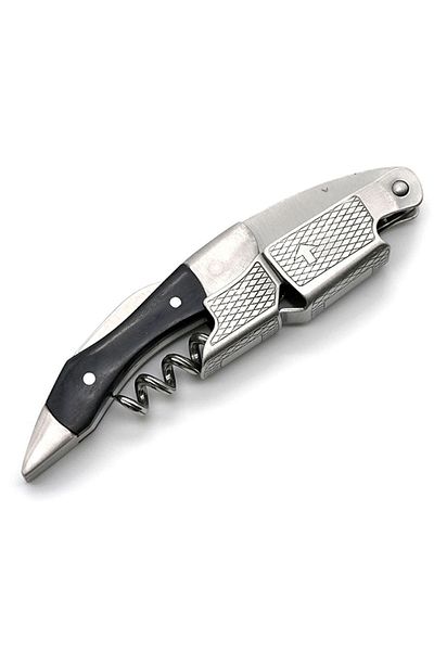 Choice I Leeseph Wine Opener, Double Hinged Manual Wine Key For Bartender, Server, Waiter, Stainless Steel.
