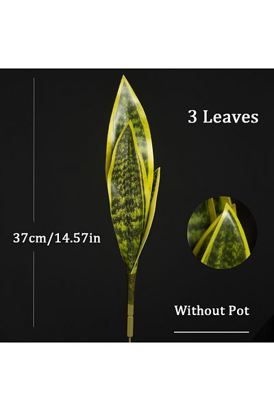 Choice M 32/37cm Artificial Succulent Plants Fake Sansevieria Indoor Tiger Fur Tropical Faux Snake Plant O.