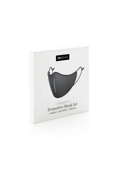 XD Design XD-Design ViralOff Protection Mask Set (1 Mask, 5 Filters, 1 Pouch) - Black