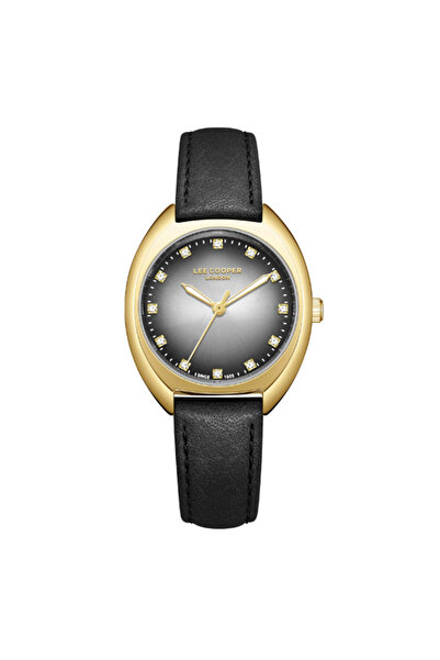 Lee Cooper LC07988.131 Women Analog Display Watch & Leather Strap Black