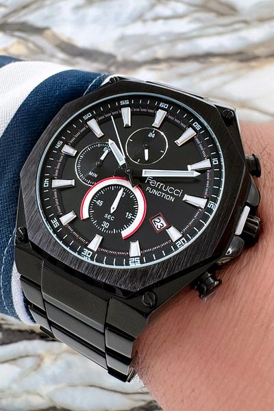 Ferrucci Function 3 ATM Steel Strap & Case Men's Wristwatch Bracelet Zmfer091