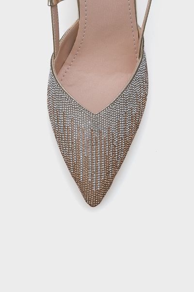 Capone Outfitters Nova Mid Heeled Pointed Toe Stone Damen Stilvolle Schuhe