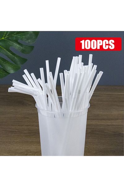 Choice White-100PCS 50-1000Pcs Drinking Straws Colorful & Black rietjes Flexible Wedding Party Supplies Dri