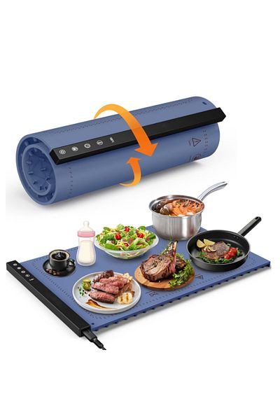 Choice blue with black 110V Silicone Heating Mat for Food Warming Trays for Buffets Party with Adjustable T