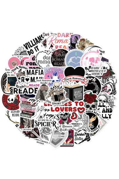 Choice1 UU185 50pcs 50/52pcs Bookish Reading Book Stickers Romance Reader for...