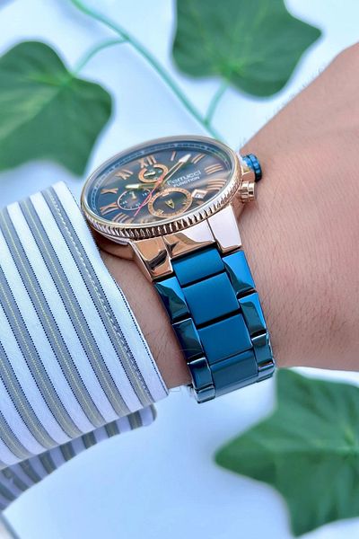 Ferrucci Function Men's Wristwatch Steel Strap Steel Case 3 Atm Water Resistance