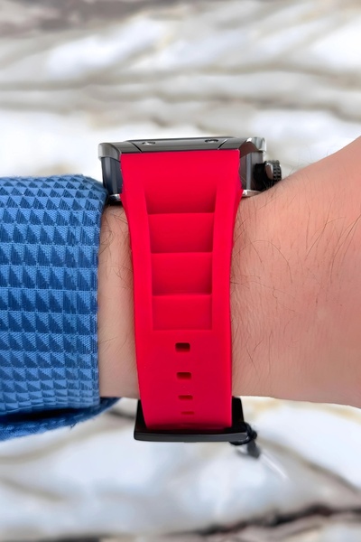 Ferrucci Red Color Silicone Cord FCF.03258FS.03 Function Men's Wrist Watch+Wristband zmfer156