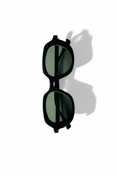 REN EYEWEAR Kelly Oval Black Sunglasses 2025 Women's Modern New Season Ren Eyewear