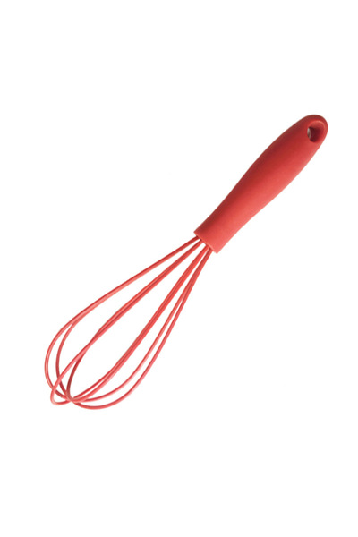 Choice3 red 6-inch Mini Children's Silicone Egg Beater Household Manual Cream Egg Mixer Kitchen Baking Tool