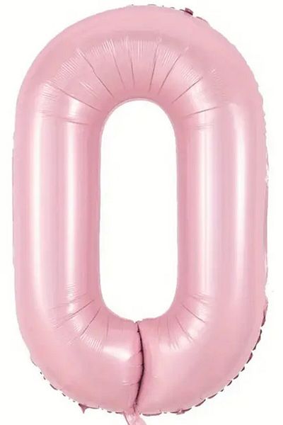 BeySüS Pink 0 Number Foil Balloon 80 cm