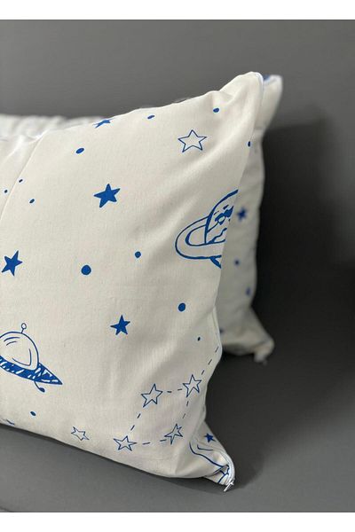 Pamuku 2 Piece Space Pattern Zippered Pillowcase 50x70cm