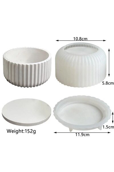 choice2 قالب جبس يدوي الصنع من DIY، قالب كوب عطري، قالب أصيص زهور، قالب خرسان...