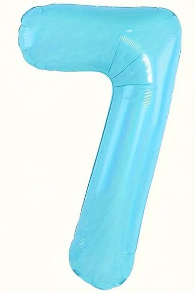 BeySüS Blue 7 Number Foil Balloon 80 cm