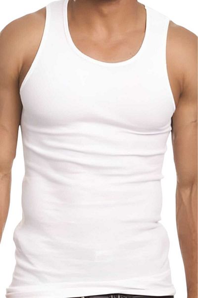 NAZAR YILDIZI Men's White Cotton Combed 6-Piece Undershirt