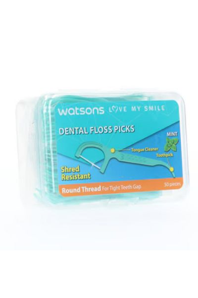 Watsons 50 Minty Toothpick Floss