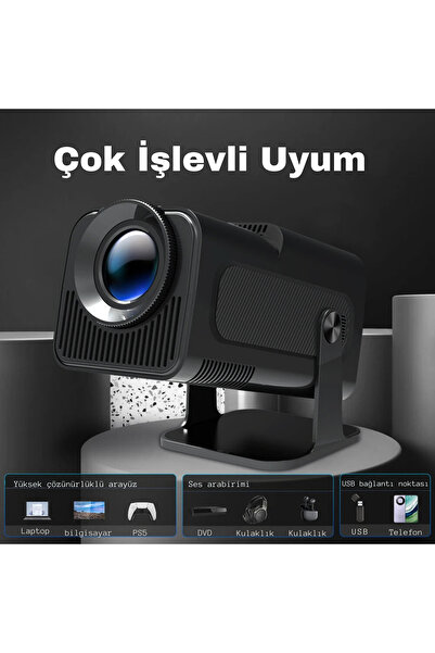 YENİTECH HY 320 Projeksiyon Full HD HDMI-USB Taşınabilir Yüksek Performans Bl...