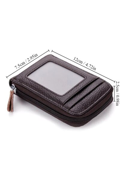 Choice 1pc brown 1pc Organ Card Bag Korean Edition Portable Women's Short Ban...