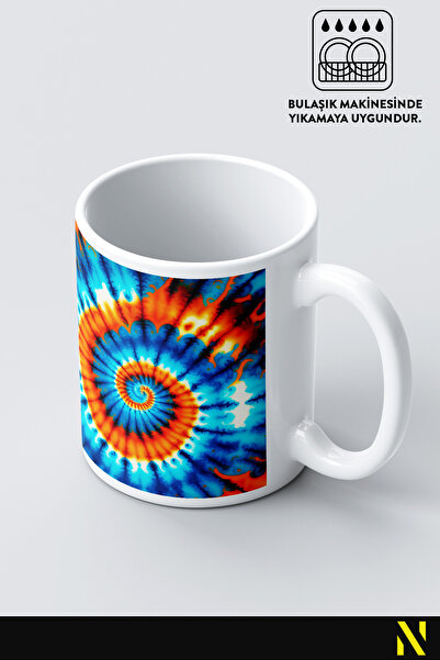 nilizma Batik Patterned Colorful Mug – 330 ml Mug |   Stylish and Durable Design