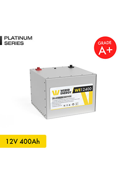 WERER ENERGY 12V 400Ah LiFePO4 Platinum Series Bluetooth'lu Lityum Demir Fosfat Akü