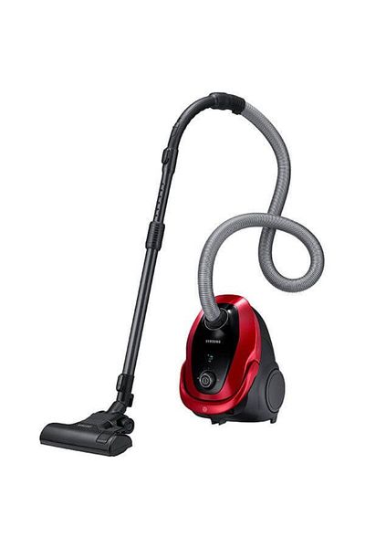Samsung Aspirator cu sac Samsung VC07M25E0WR, 2.5 L, 700 W, Tub telescopic, Accesorii 2 in 1, Rosu