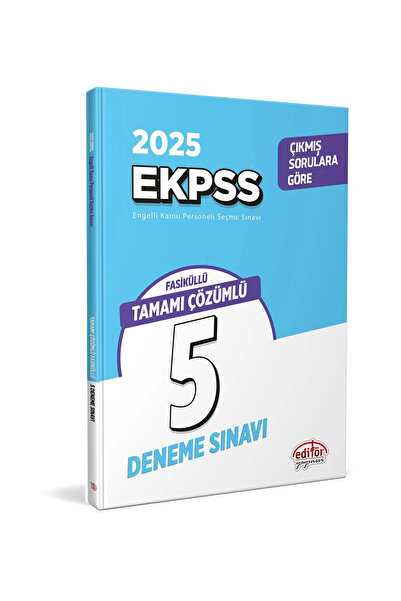 Data Yayınları 2025 EKPSS Tamamı Çözümlü 5 Deneme Sınavı