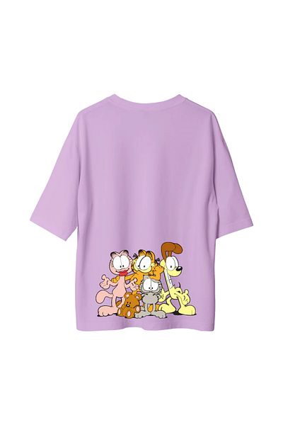 npLStore Μπλουζάκι μεγάλου μεγέθους Unisex Garfield με στάμπα Oversize
